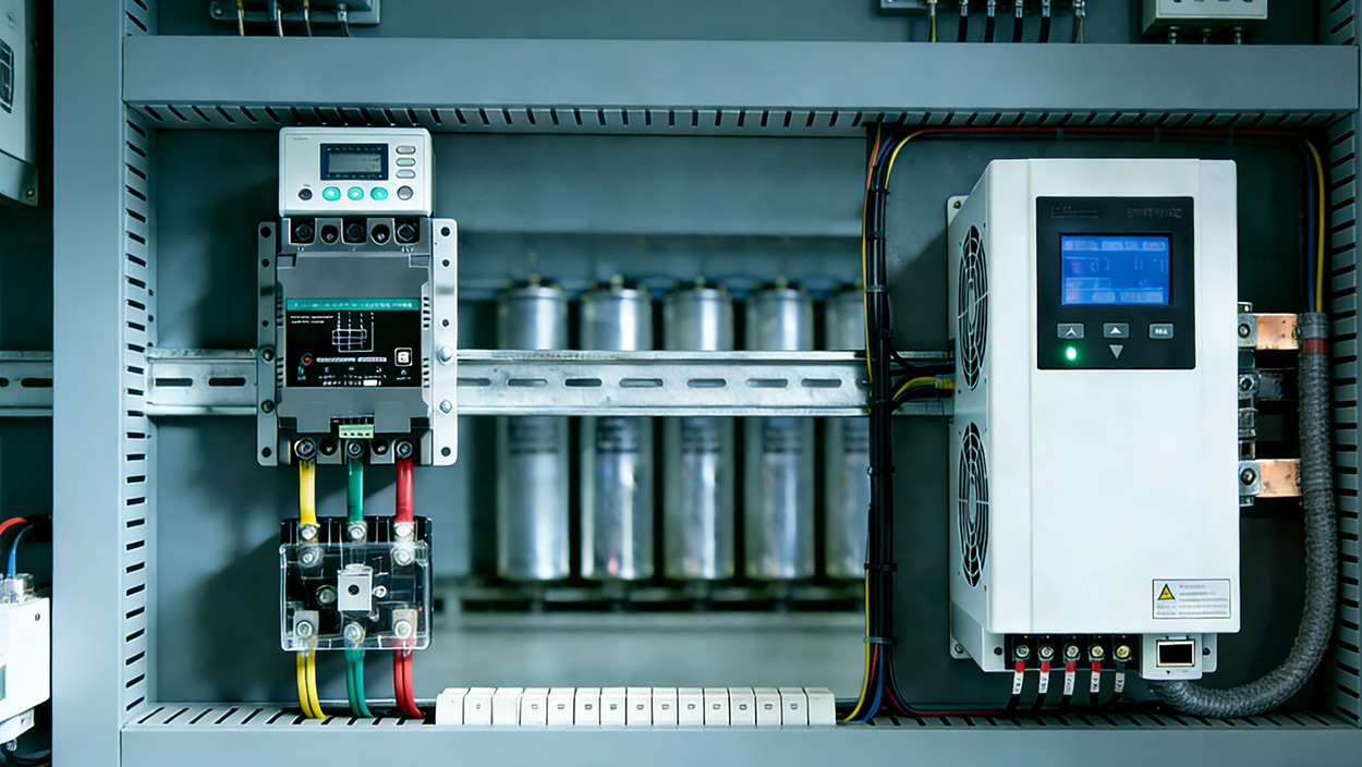 Bagaimanakah Suis Kompaun Pampasan Fasa Pisah Berfungsi dengan Penjana Var Statik (SVG) dalam Sistem Pampasan Hibrid?